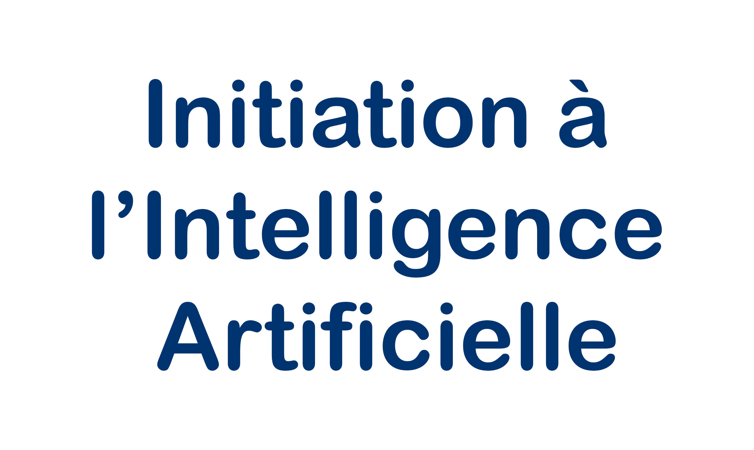 Initiation à l’Intelligence Artificielle