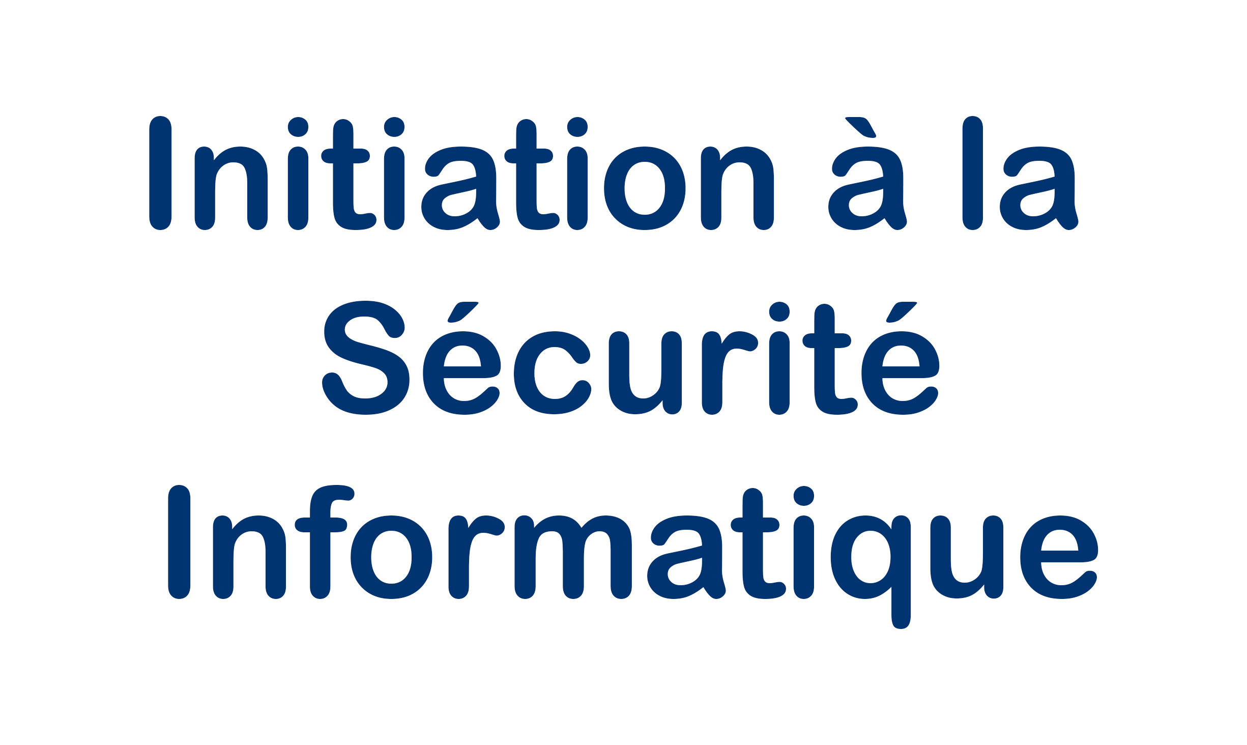 Introduction à la Cybersécurité et à la Confiance Numérique