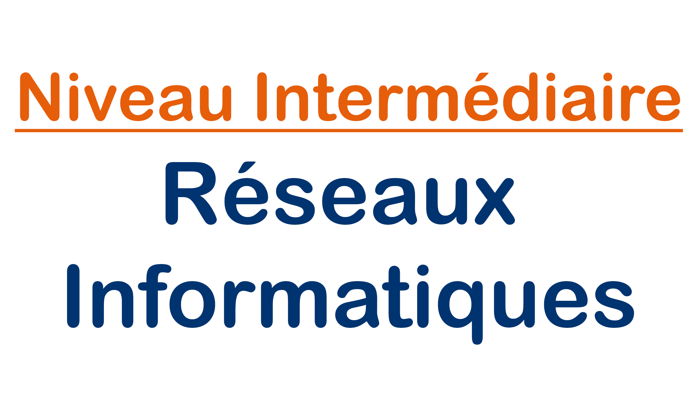 Niveau Intermédiaire | Réseaux Informatiques