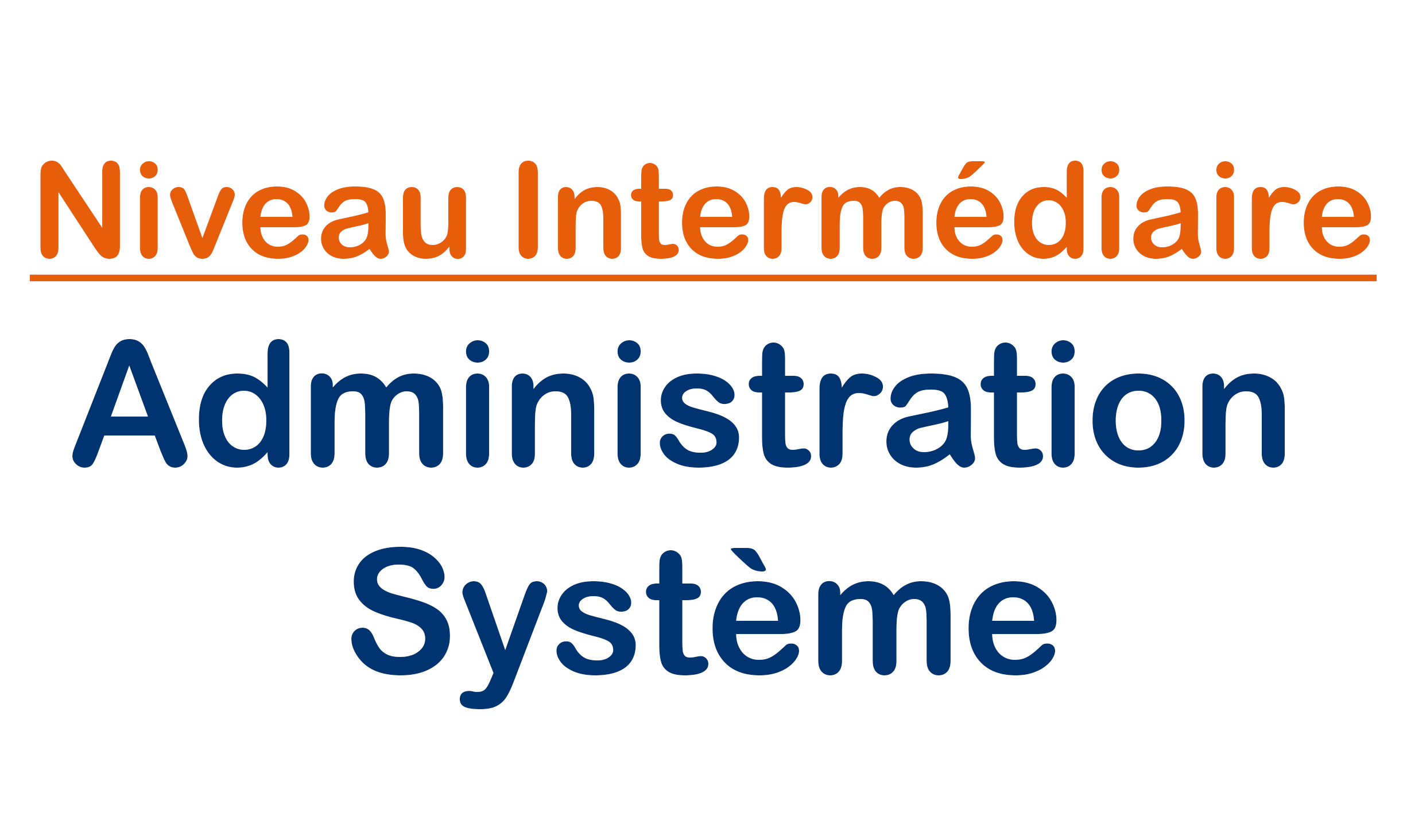 Niveau Intermédiaire | Administration Système