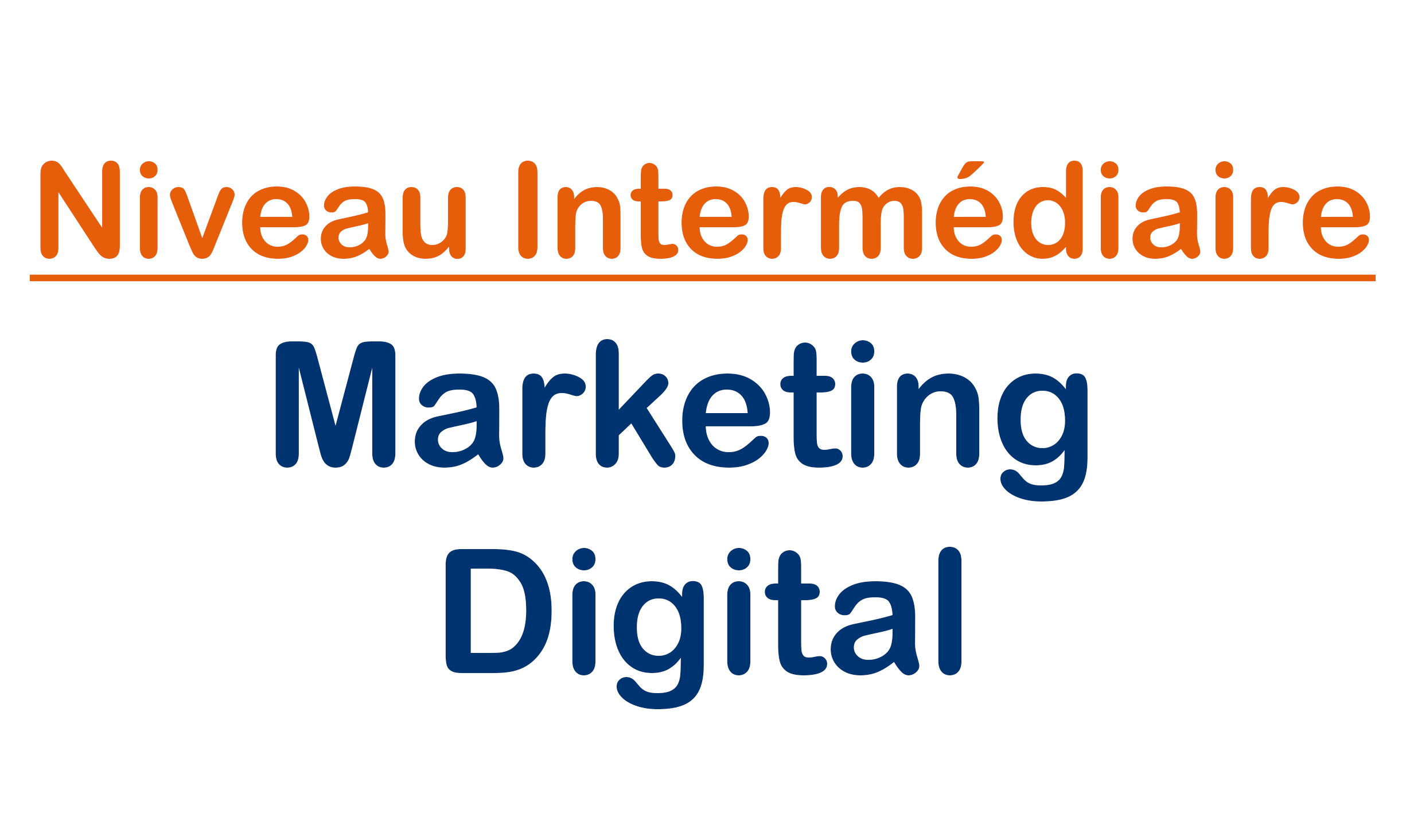Niveau Intermédiaire | Marketing Digital